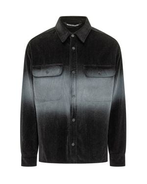 Palm Angels Loose Overshirt - Black