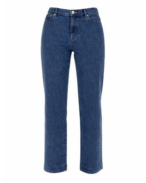 A.P.C. Straight High Rise Jeans - Blue