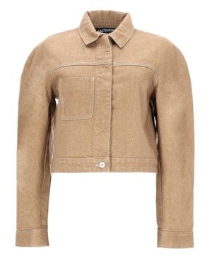 Jacquemus Elegant Mini Vest For - Natural