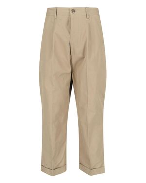 Ami Paris Ami Pants Cotton - Natural