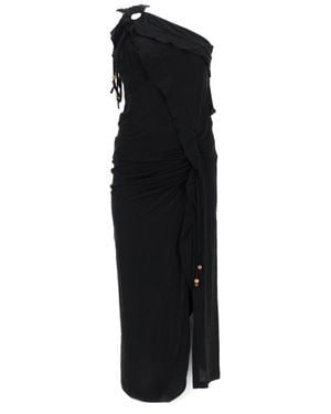 Isabel Marant Midi Dress Juliane Cotton - Black
