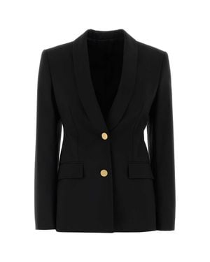 Alberta Ferretti Jacquard Blazer - Black