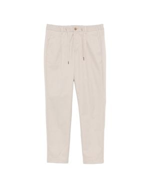 Herno Pleated Drawstring Pants - White