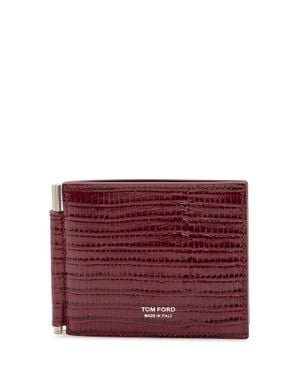 Tom Ford Mini Cardholder With Clip - Purple