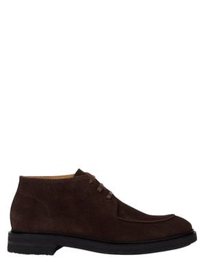 Paul Smith Leather Chelsea Boots With Rubber Sole - Brown