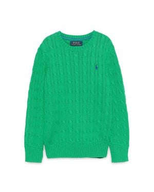 Polo Ralph Lauren Mini Graphic Logo T-Shirt For Girls - Green