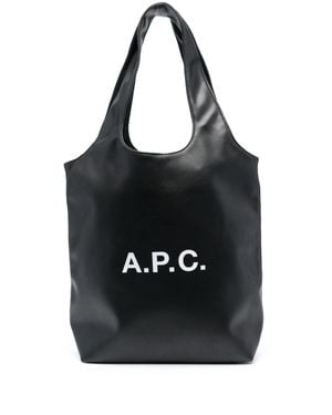 A.P.C. A. P.C. Modern Tote With Dual Handles And Interior Pocket - Black