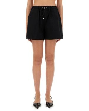 Moschino Wide-Fit Cotton Shorts - Black
