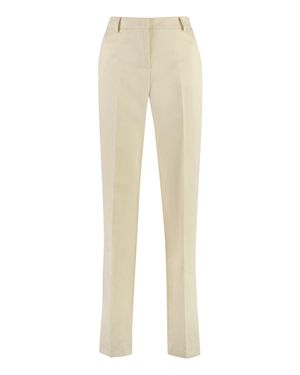 PT01 Ambra Cotton-Linen Pants - Natural