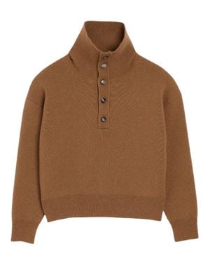 Ami Paris 100% Wool Sweater - Brown