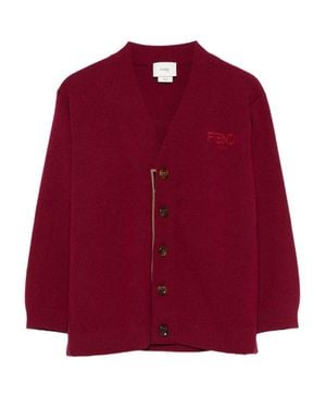 Fendi Junior Cardigan - Red