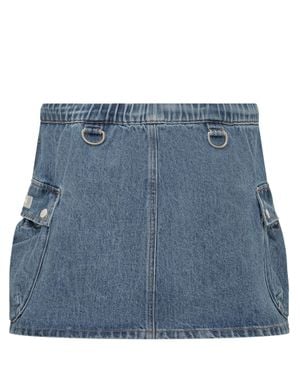 Coperni Mini Cargo Skirt - Blue