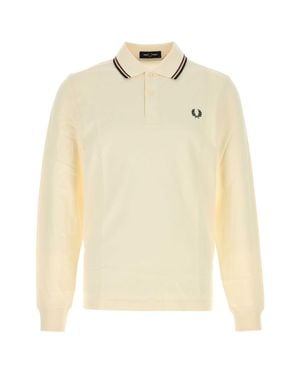Fred Perry Style Piqué Polo Shirt For - Natural