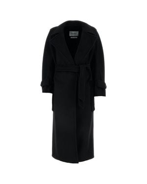 Max Mara Capotto Magia Elegant Wool-Blend Coat - Black