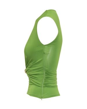 Elisabetta Franchi Elegant Top With Knot Detail - Green