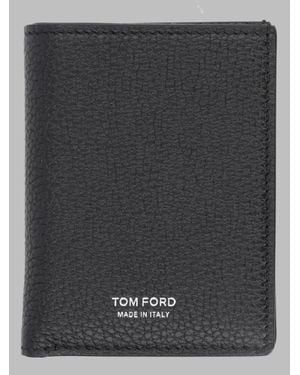 Tom Ford Compact Leather Wallet - Black