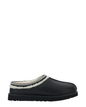 UGG Genuine Leather Mini Slippers For - Black