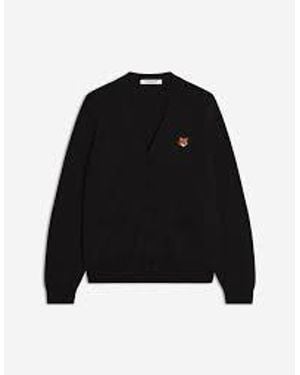 Maison Kitsuné Regulated Merino Cardigan - Black