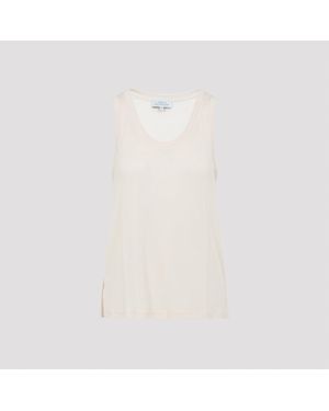 Studio Nicholson Votan Scoop Neck Vest - White