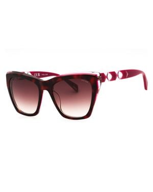 Police Cat Eye Acetate Sunglasses - Red