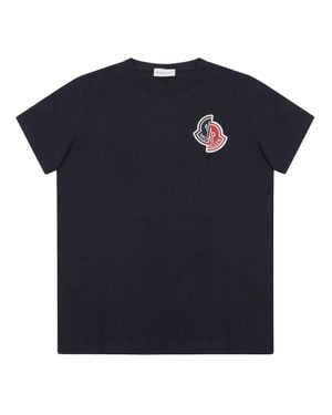 Moncler Monogram Appliqué Mini T-Shirt - Blue