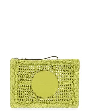 Tory Burch Pouch Ella Crochet - Yellow