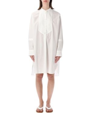Studio Nicholson Essential Cotton Mini Dress For - White