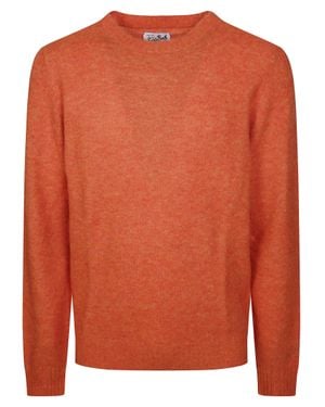 MC2 Saint Barth Regent Alpaca Knit Cardigan For - Orange