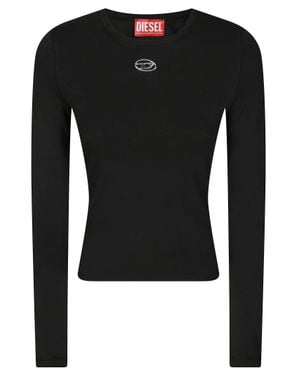 DIESEL Long Sleeve Casual T-Shirt - Black