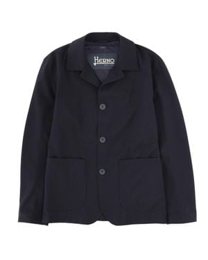 Herno Shirt Collar Jacket - Blue