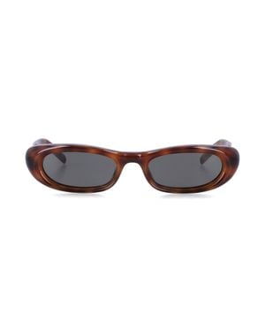 Saint Laurent Oval Acetate Sunglasses - Multicolor