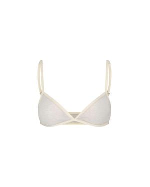 Paloma Wool Triangle Bralette With Adjustable Straps - White