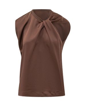 Pinko Smart Satin Blouse - Brown