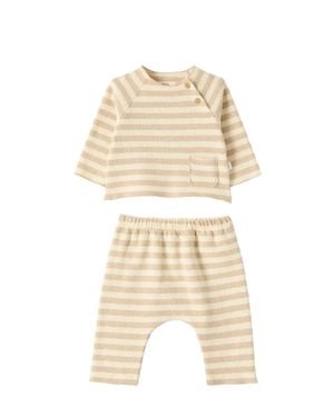 Teddy & Minou Pants Set With Sweatshirt - Natural