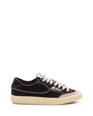 AUTRY WINDSCAPE Windscape Low Canvas & Suede Sneaker - White