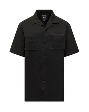 Y-3 Cut-Out Sleeves Shirt - Black
