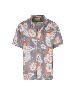 Paul Smith 100% Lyocell Button-Front Shirt - White
