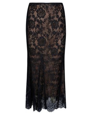 Self-Portrait Chic Midi Skirt For - Black