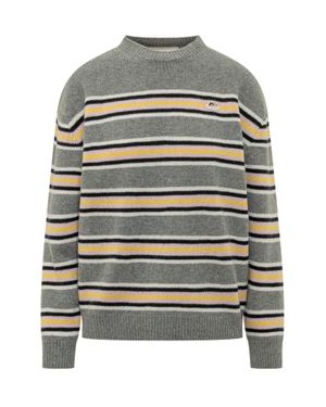 Fiorucci Angel Patch Sweater - Gray