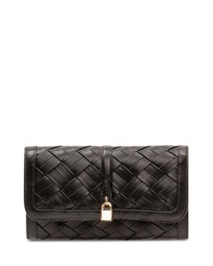 Stella McCartney Mini Portasheet Wallet With Unique Detailing - Black