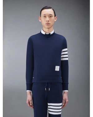 Thom Browne Classic Cotton Sweatshirt - Blue