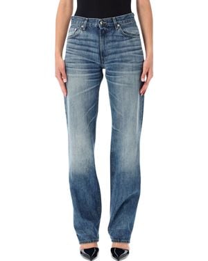 Haikure Mid-Rise Rider Jeans For (Fall/Winter 2026) - Blue