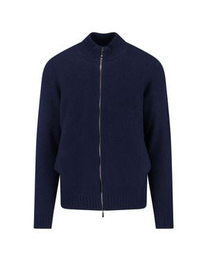 Drumohr 100% Lambswool Crewneck Sweater For - Blue