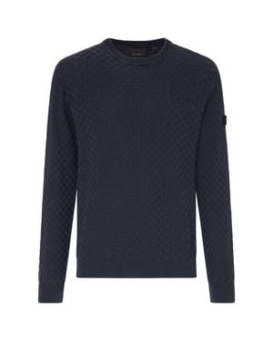 Peuterey Stylish Cotton Sweater For - Blue