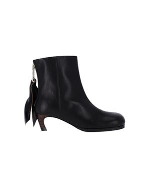 Sacai Puller Ankle Boots - Black