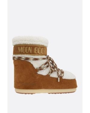 Moon Boot Water-Resistant Slip-On Boots With Adjustable Drawstring - Brown