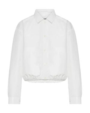 Jil Sander Cropped Jacket - White