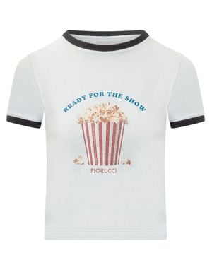 Fiorucci Popcorn Graphic T-Shirt - White