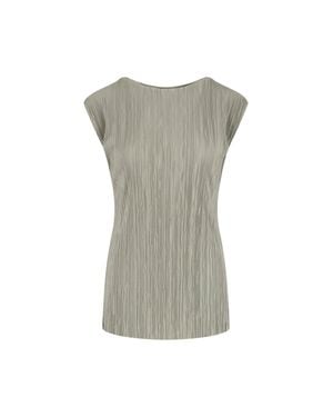 Calvin Klein 100% Polyester Top - Gray