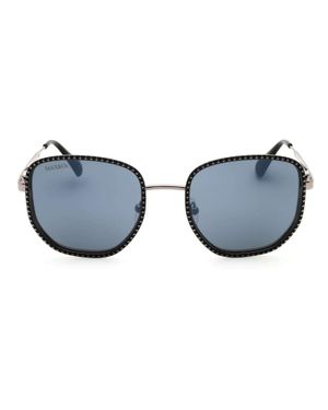 MAX&Co. Metal Cat Eye Sunglasses - Blue